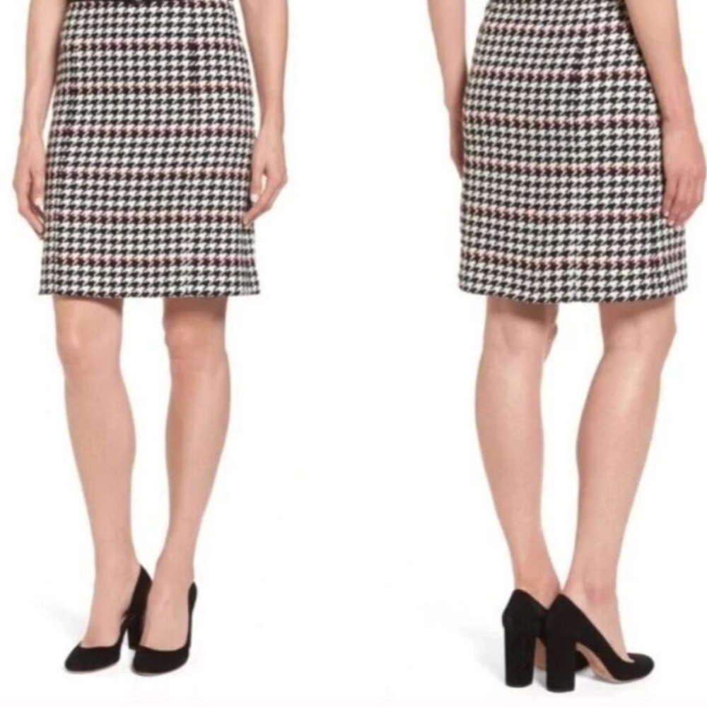 BOSS Vulnova Houndstooth Check
Knee Length Skirt - 10